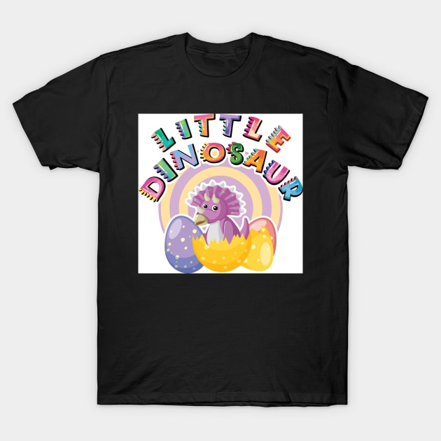 little dinosaur kids baby T-Shirt by Joshua Onwatiwa